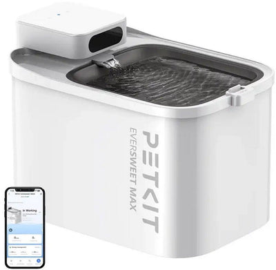Petkit - eversweet max - Automatischer Trinkbrunnen für Katze und Hund - 3l Katzentrinkbrunnen - geräuschlos - mit Filter
