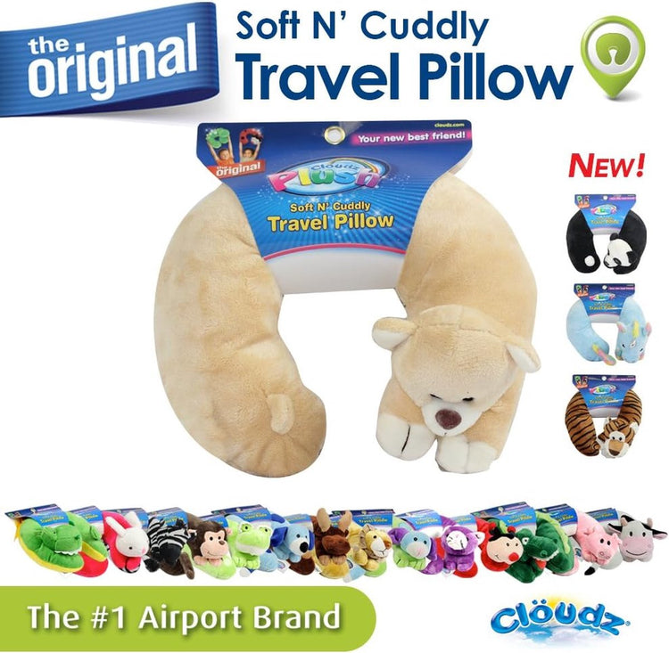 Clöudz Plüsch Cloudz Plüsch Kinder Nackenkissen Bär