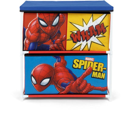 Marvel Spiderman Aufbewahrungsregal mit 3 Schubladen rot