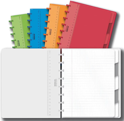 Adoc-Notizbuch – 1 Stück – A5-Format (14,8 x 21 cm) – handelsüblich kariert