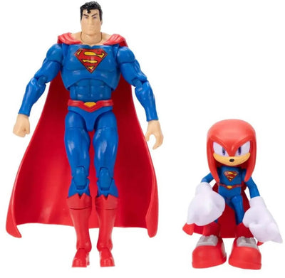 Jakks Sonic DC Knuckles (6 cm) Superman (13 cm) mehrfarbige Figuren