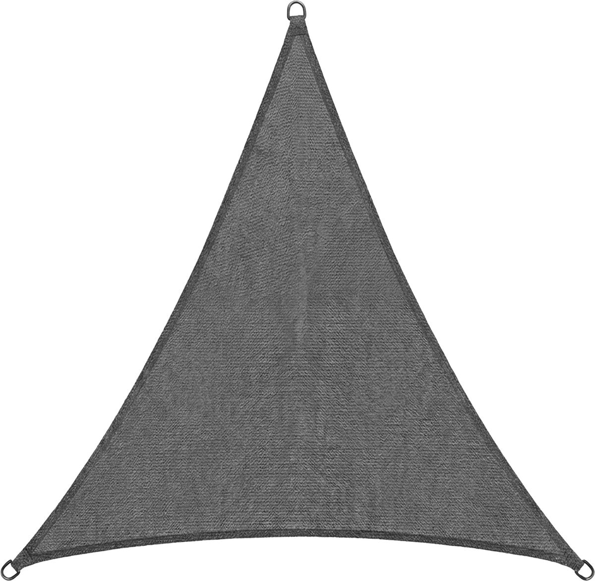 Abbey Camp Schattentuch – HDPE – 3,6 x 3,6 x 3,6 m – grau – Sonnentuch – Edelstahlringe – Murcia-360