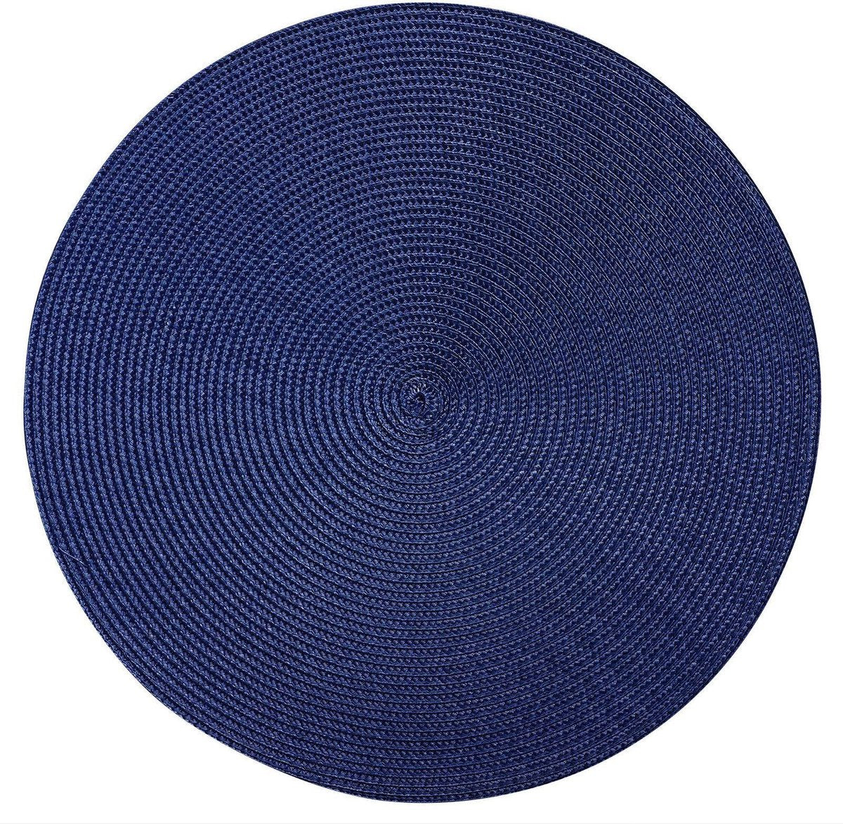 Westmark Set mit 4 Tischsets, ø 38 cm, Polypropylen, blau, Saleen-Kollektion: Kreis