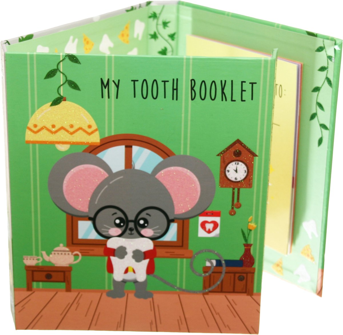 Toothwonders – mein Zahnbüchlein Zahnmaus – Englisch – Zahnsammelbuch mit Magnetverschluss