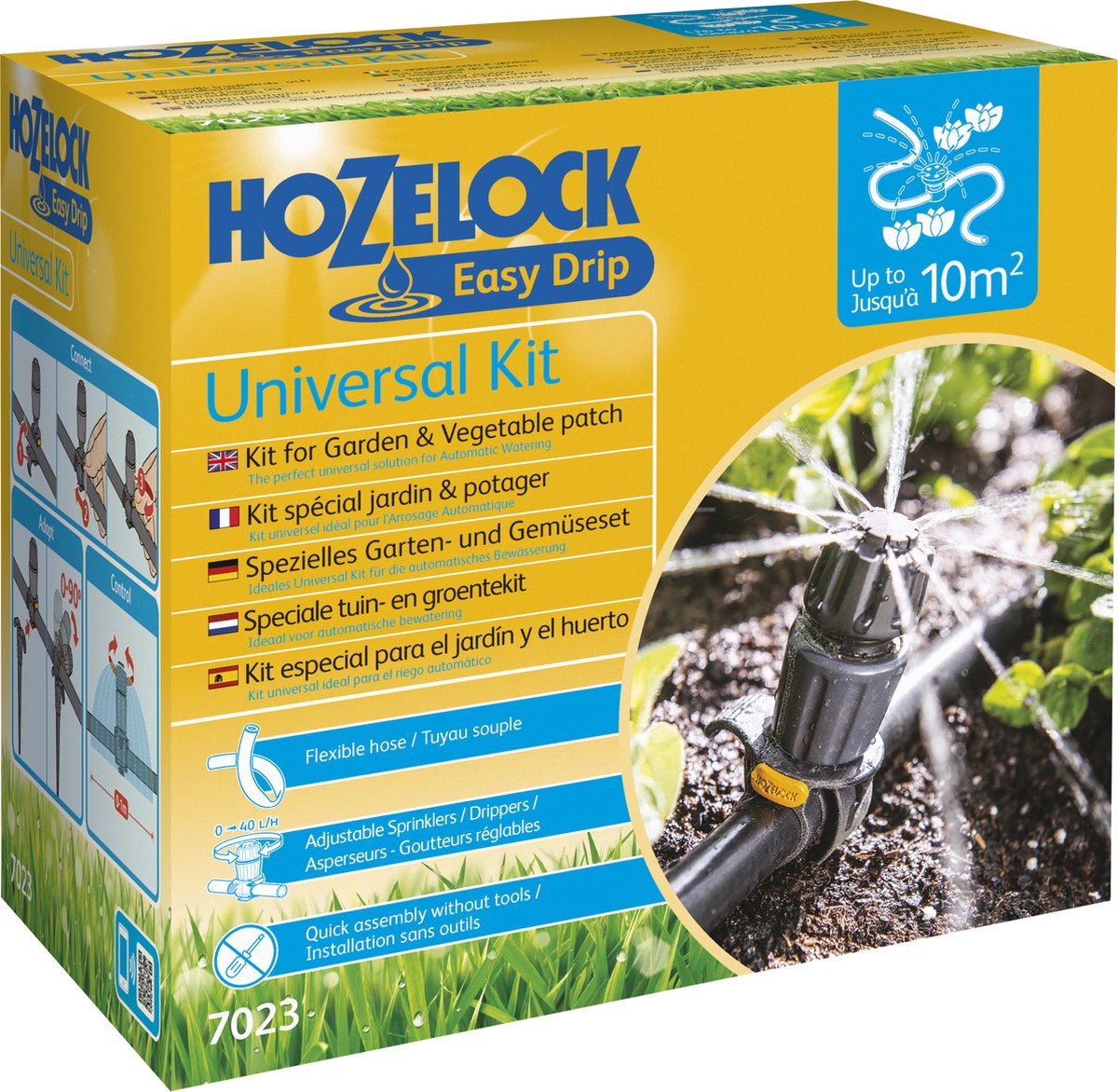 Hozelock Easy Drip Mini-Sprinkler-Starterset für bis zu 10 (Topf-)Pflanzen