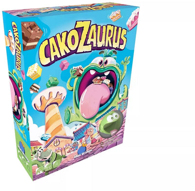 Geronimo-Spiele Cakozaurus - - Blau Orange - Brettspiel - Kinderspiel - ab 6 Jahren - von 2 bis 4 Spielern