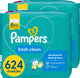 Pampers Fresh Clean Babytücher – 12 x 52 = 624 Tücher