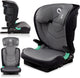 Lionelo Neal Premium-Autositz 100–150 cm – ISOFIX – verstellbare Kopfstütze (14 Positionen) – Belüftungssystem – Seitenschutz – i-Size-zugelassen – waschbarer Bezug – wächst bis zu 12 Jahren – inklusive Kinderkarte