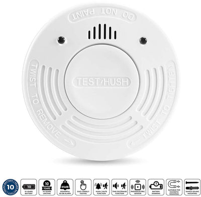 Alecto Rauchmelder SD1010 – Brandmelder mit Batterie für 10 Jahre – entspricht europäischen Normen – weiß