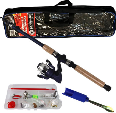 Albatros Funmaster Angelset – Teleskop-Angelruten-Set – 210 cm – 10–30 g – inklusive Koffer und kompletter Angelbox