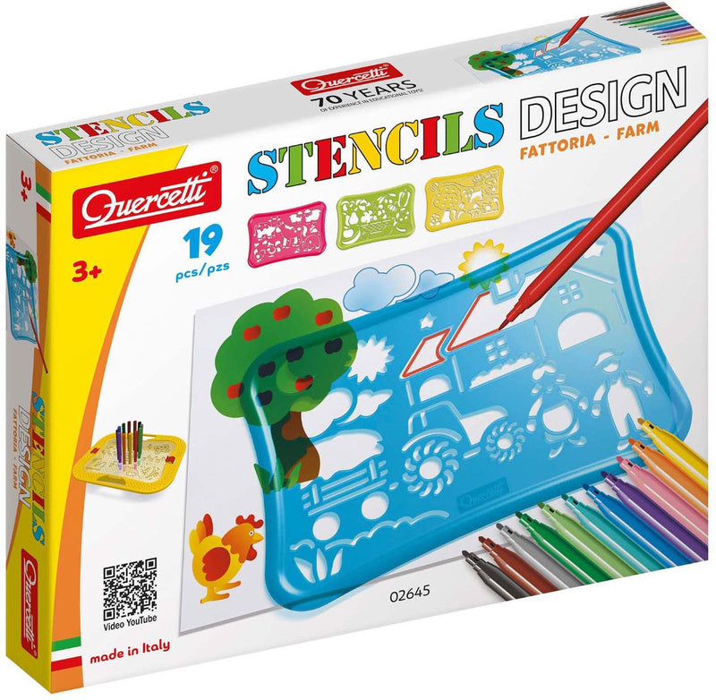 Quercetti Schablone Design Set Farm