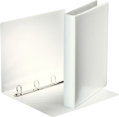 Esselte Essentials Panorama-Ringbinder A4 – 4-Ring – Rückenbreite 44 mm – Weiß