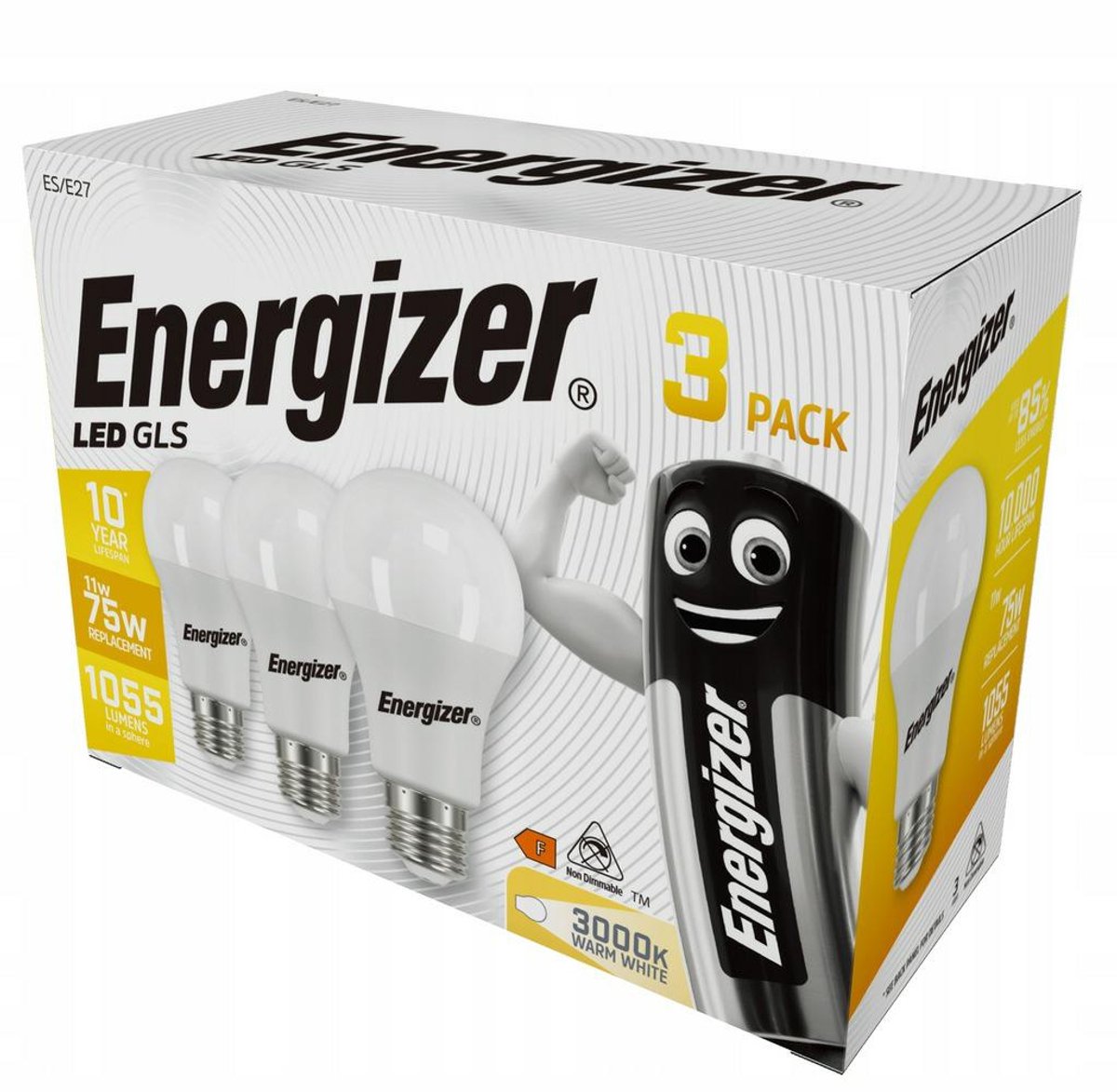 Energizer s18547-Serie – LED-Lampe – 11 W – E27 – 3 Stück