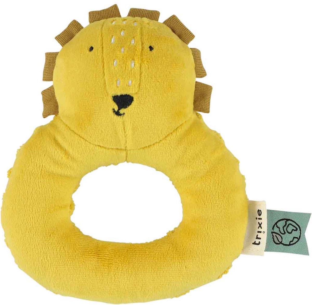 Trixie Rassel – Mr. Löwe – Kuscheliges Babyspielzeug mit Knistergeräusch – Sinnesspielzeug – ab 3 Monaten