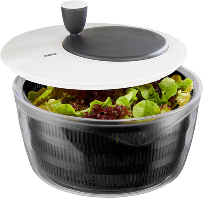 Gefu Rotare Salatschleuder – 4 Liter – manueller Salattrockner – Kunststoff – spülmaschinenfest