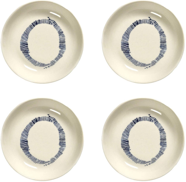 Serax - Ottolenghi Festmahl - Schüssel S - Weiß Blau - 11 ø - 4 Stück