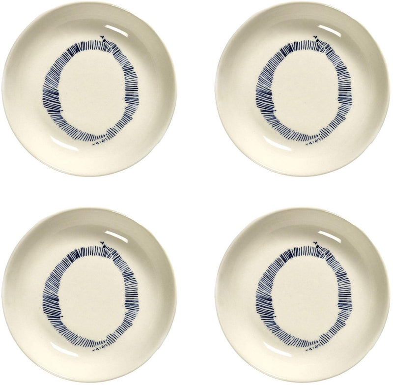 Serax - Ottolenghi Festmahl - Schüssel S - Weiß Blau - 11 ø - 4 Stück