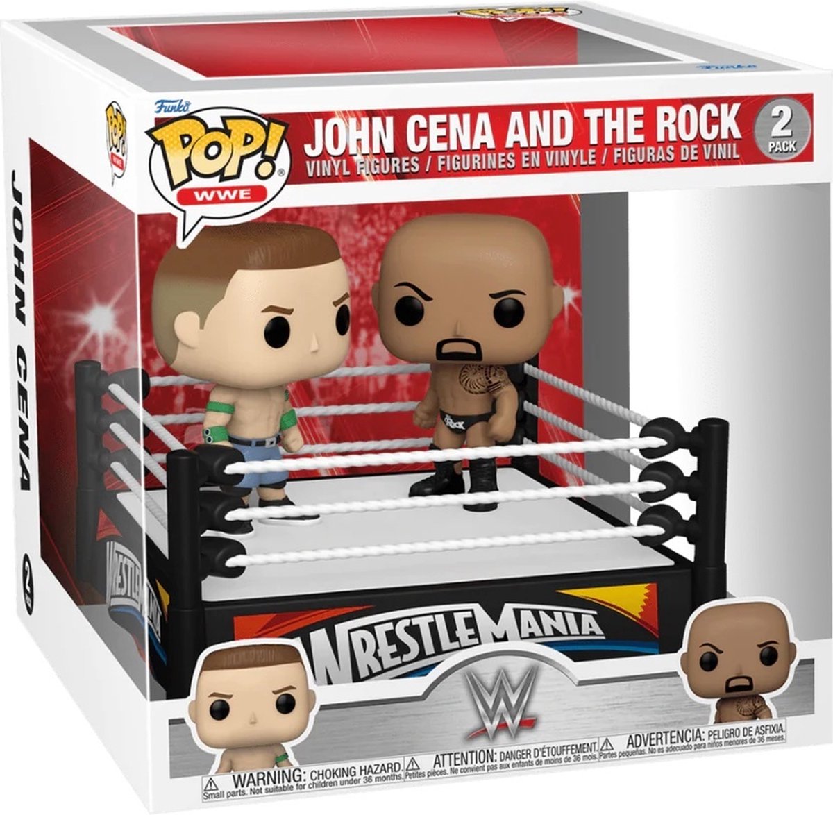 Funko Pop WWE: John Cena gegen den Rock Pop