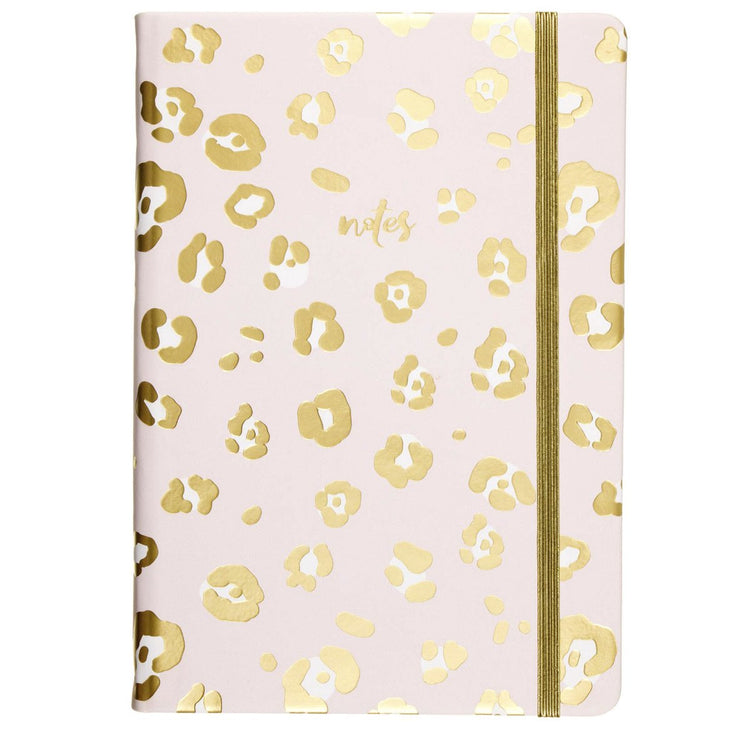 Eccolo Notizbuch - Leopard - Linie - ca. 15x20cm - mit elastischem Verschluss - ec-d447u