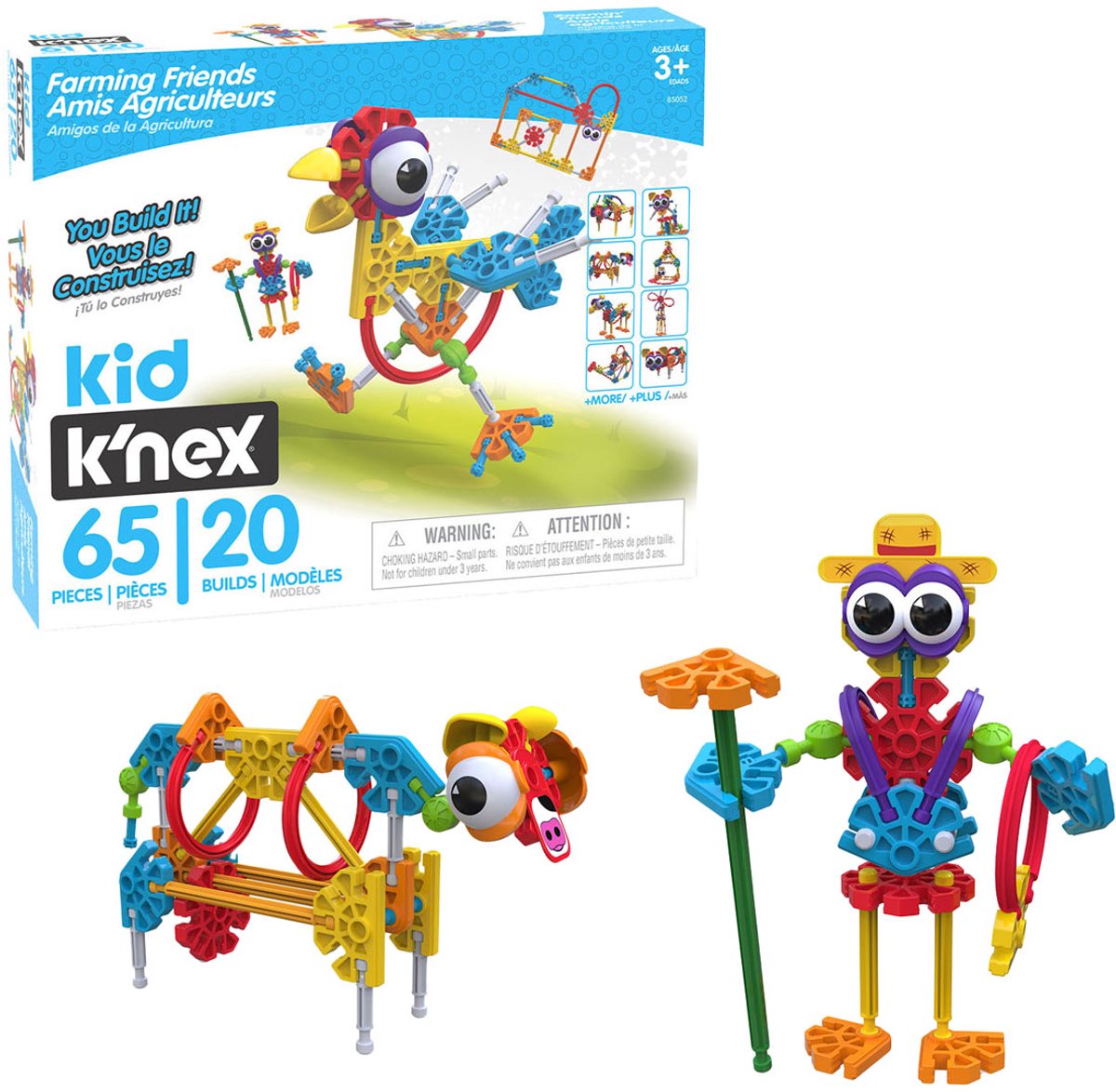 K'nex Kid Knex Farmin Freunde Bouwset, 65dlg.