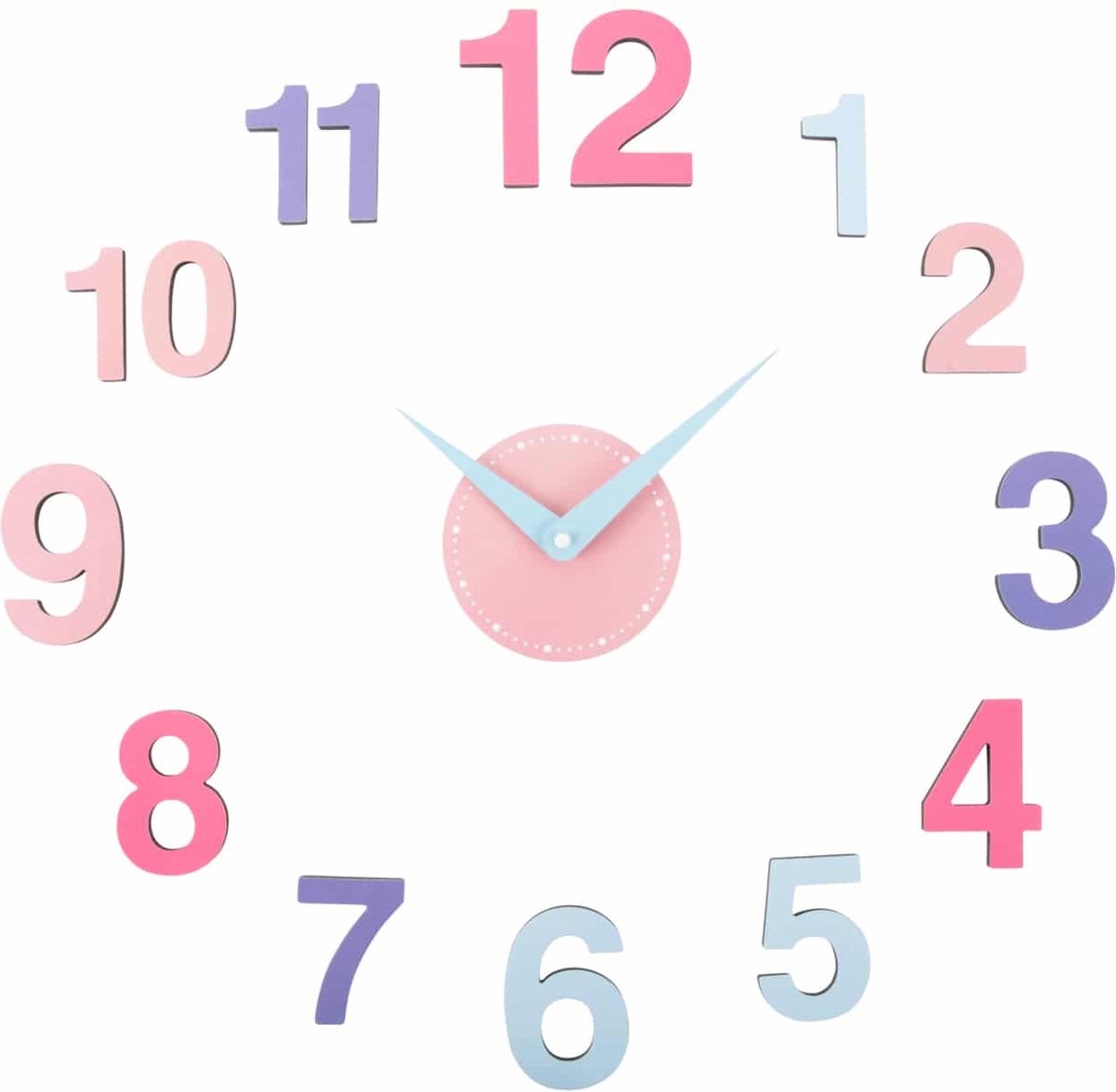 Karlsson Wanduhr Diy Chica – mehrfarbig – ø60 cm – Wanduhr skandinavisch