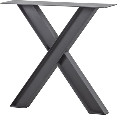 Woood Tablo Industrial X-Bein 1 Stück - Metall - Schwarz - 72x79x10