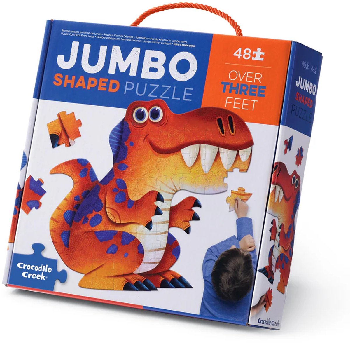Crocodile Creek Jumbo-Puzzle Dinosaurier – 48 Teile