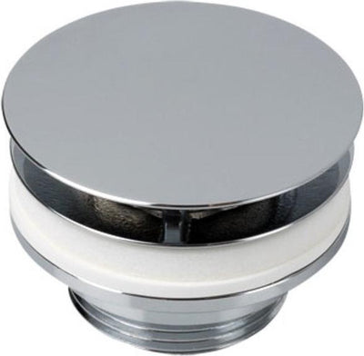 Zangen-Ablaufstopfen mit Push-Open-5-/4-V-Wasserhahn, Chrom