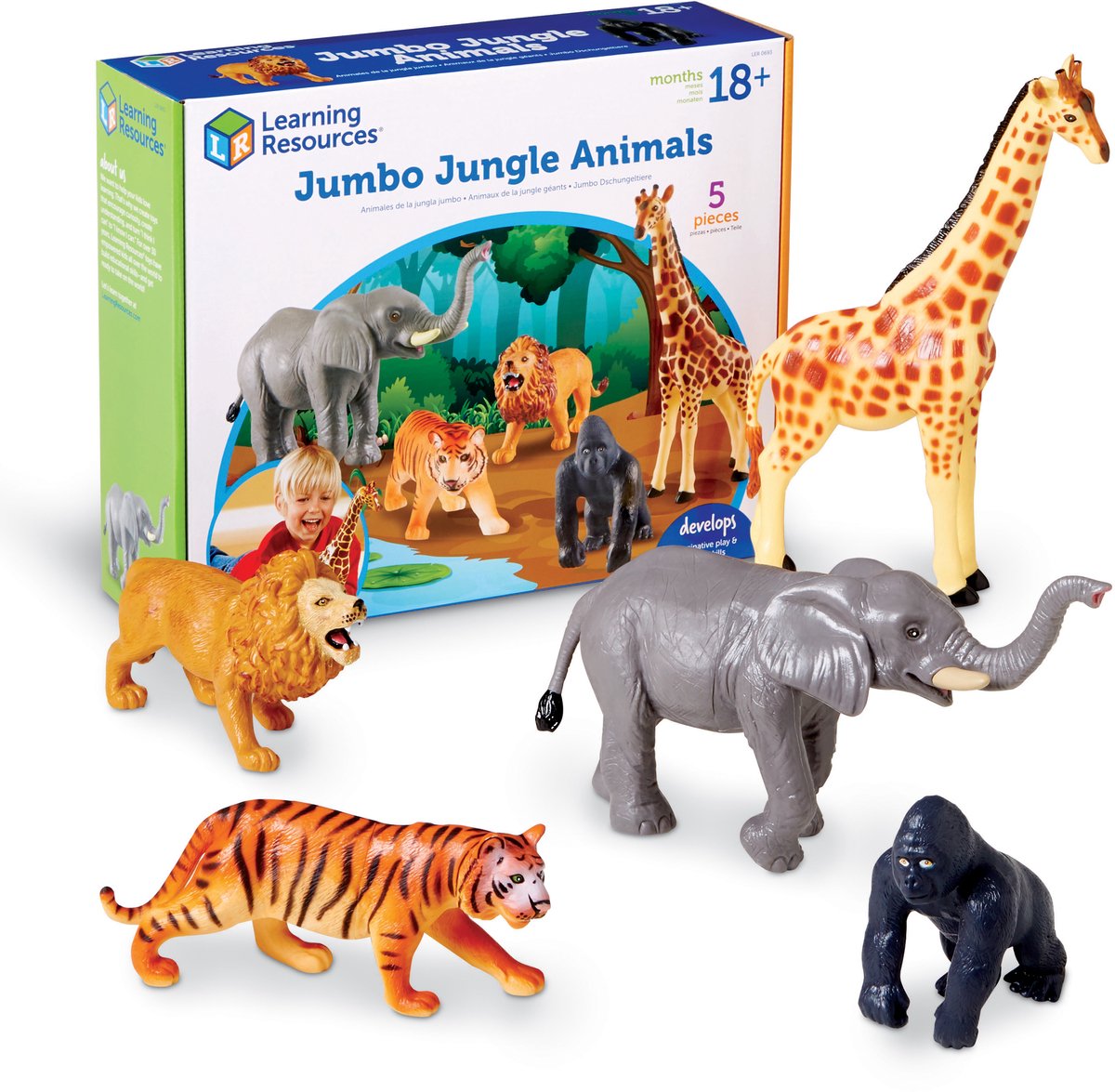 Lernressourcen Jumbo-Dschungeltiere – ab 18 Monaten