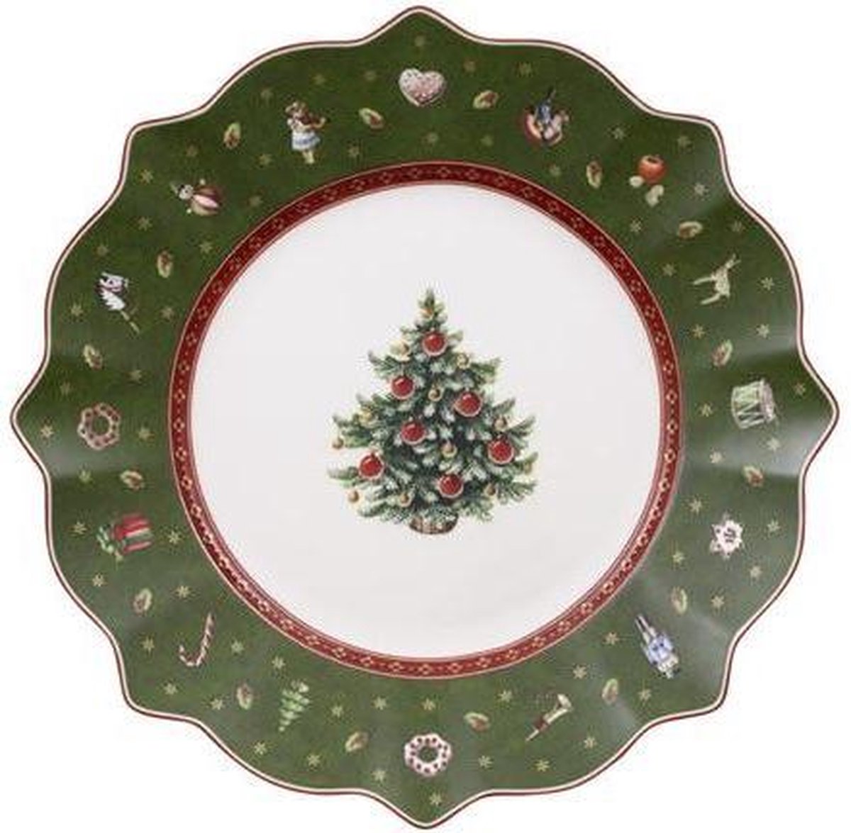 Villeroy Boch Toy's Delight Frühstücksteller - 24 cm - Grün - Weihnachten