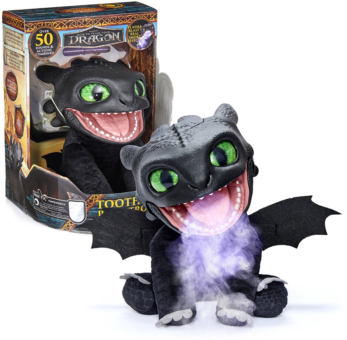 Wow! Zeug interaktive Spielzeugfigur echte FX – wie zähmt man einen Drachen? 21 x 39 cm – Drachenzähmen leicht gemacht – 2 Stimmungen httyd-1001-0