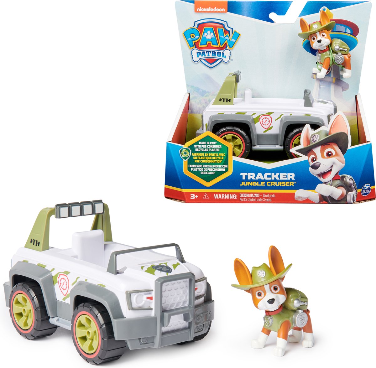 Paw Patrol – Zumas Hovercraft – Spielzeugauto mit Figur – 68 % recycelter Kunststoff – nachhaltiges Spielzeug