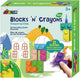 Avenir Blocks 'n Crayons - Gebäude - 12 Farben und 3 Blockformen - 3 Malseiten - 3+