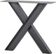 Woood Tablo Industrial X-Bein 1 Stück - Metall - Schwarz - 72x79x10