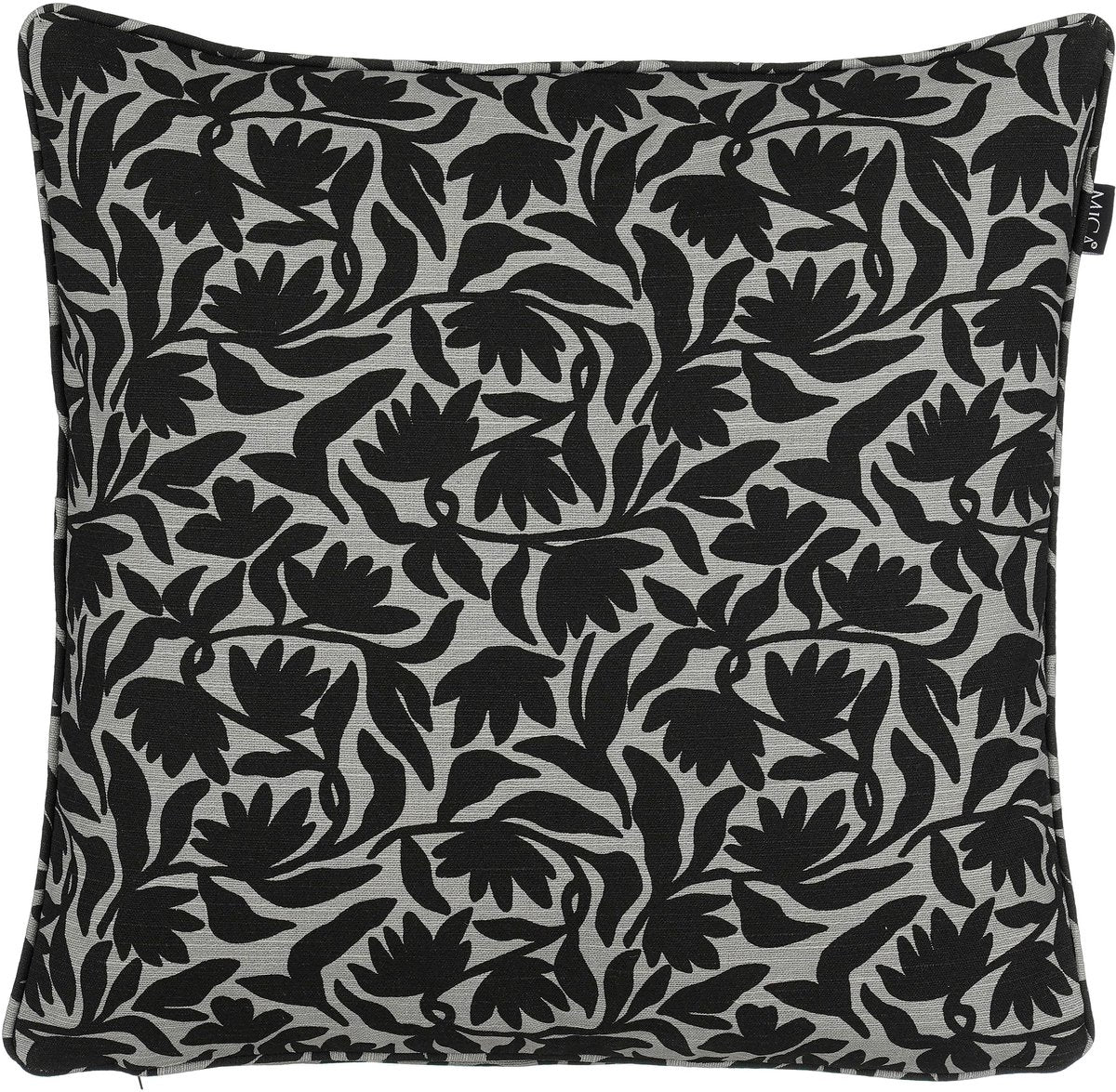 Glimmerdekorationen Kelly Outdoor-Kissen schwarz – L45xB45xH10cm