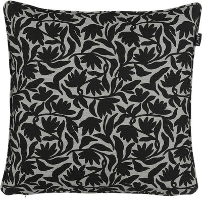 Glimmerdekorationen Kelly Outdoor-Kissen schwarz – L45xB45xH10cm