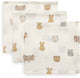 Jollein hydrophiles Mundtuch 31x31cm Jollies (3er Pack)