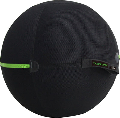 Tunturi Fitnessball-Hülle – Fitnessball – Hülle – 75 cm – mit grünem Reißverschluss