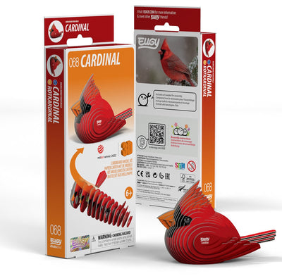 Eugy 3D-Puzzle – Kardinal – Vögel – nachhaltig – alle sammeln – 6 Jahre