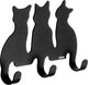 Tiger - Handtuchhaken Katzen - schwarz