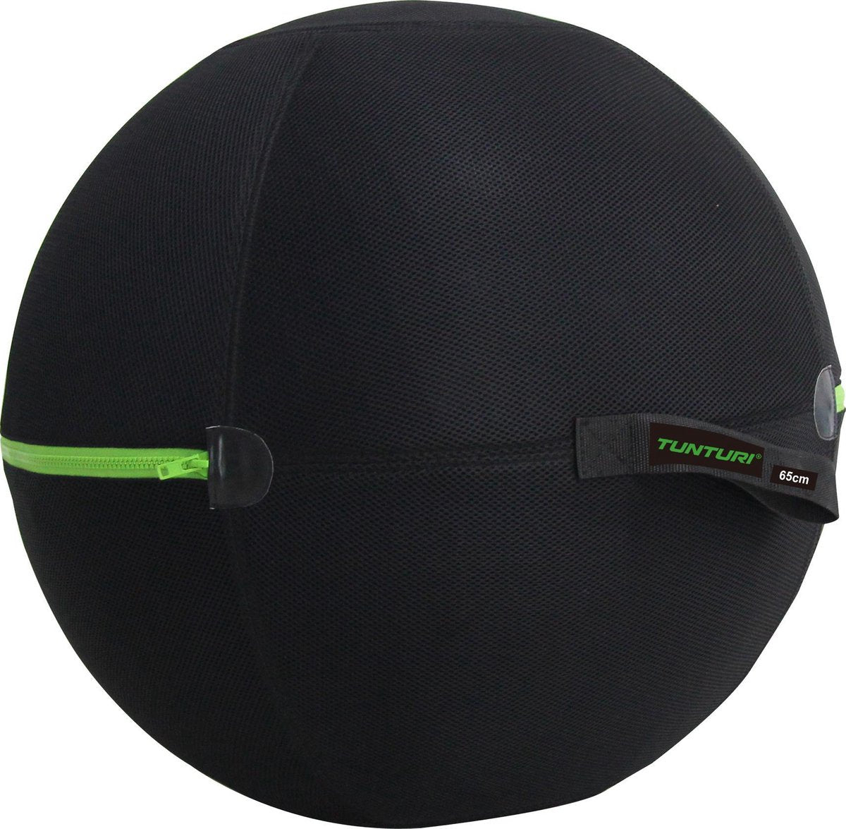 Tunturi Fitnessballhoe 65cm mit grünem Reißverschluss