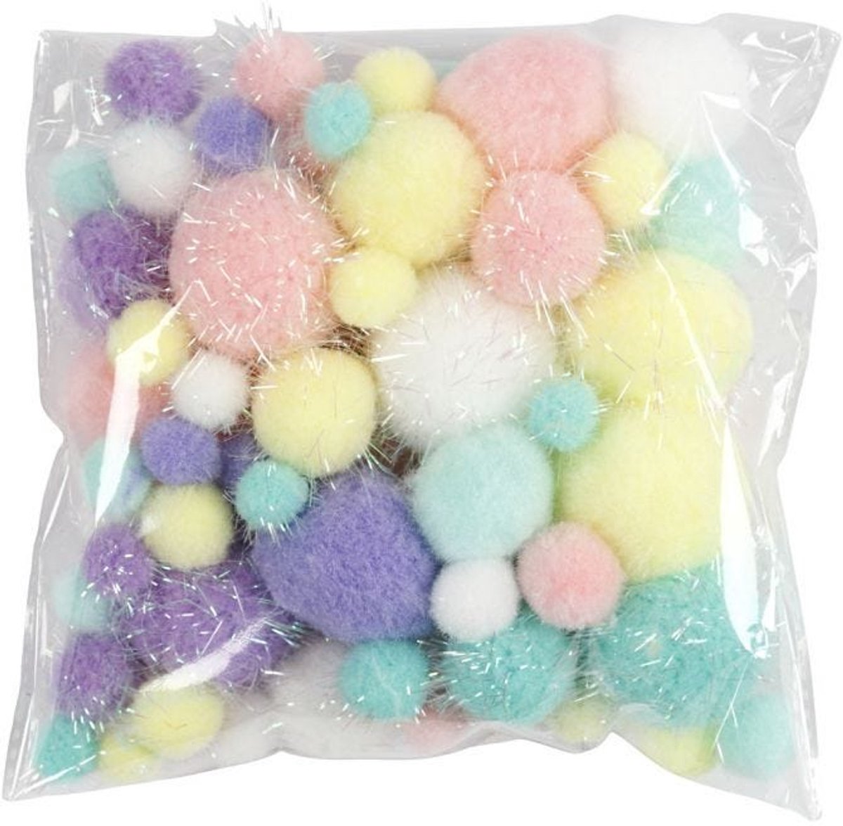 POM-POM-Pastellfarben, 62gr.
