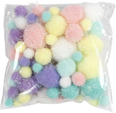 POM-POM-Pastellfarben, 62gr.