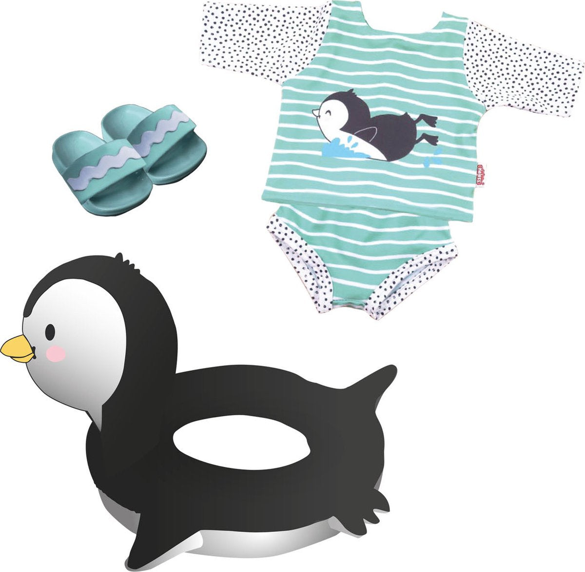 Heless Doll Schwimmset Pinguin, 35-45 cm