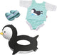 Heless Doll Schwimmset Pinguin, 35-45 cm