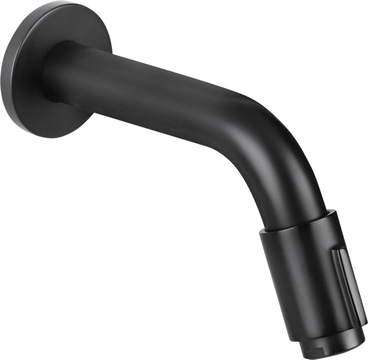 Differnz Wandarmatur - Kaltwasser - Waschtischarmatur - 11 cm - Mattschwarz