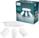 Philips Wyatt Aufbaustrahler – LED-Gu10-Fassung – ausrichtbar – 3 Lichtpunkte – runde Grundplatte – Clickfix – weiß