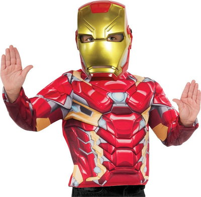 Rubies Rubie's Verkleidungsmaske Iron Man Avengers Jungen Gelb Einheitsgröße