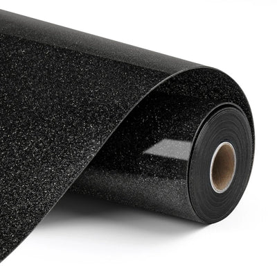 Loklik • flexible Glitzerfolie schwarz 30,5x90cm