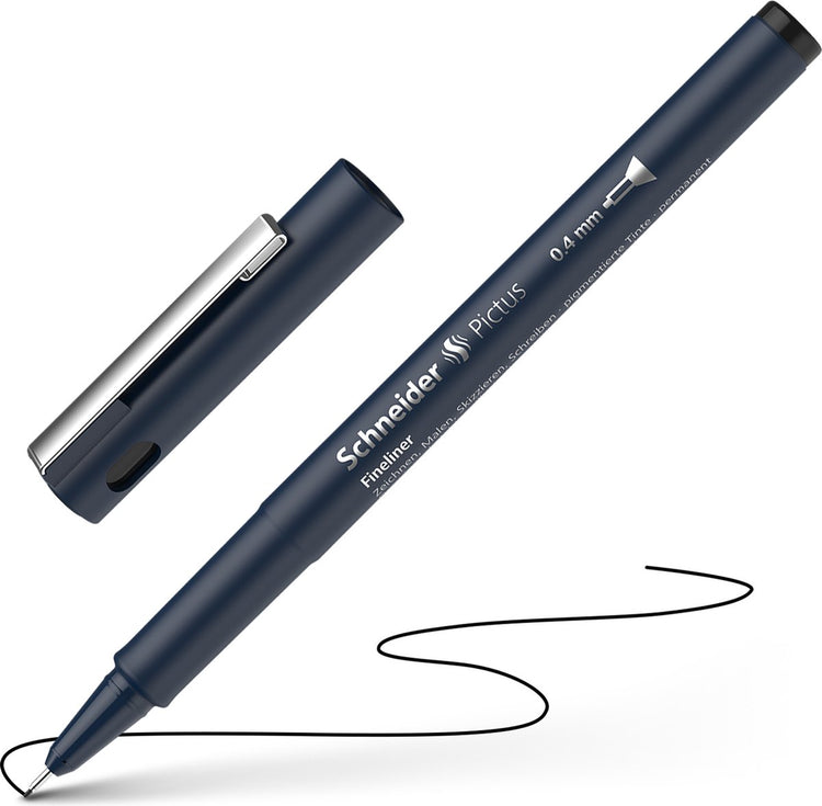Schneider Schreibgeräte Schneider Fineliner – Pictus – Strichstärke 0,4 mm – Schwarz – S-197401